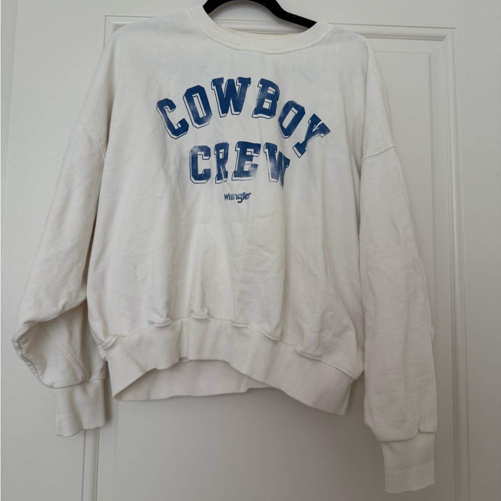 Wrangler Organic Cotton White Sweatshirt